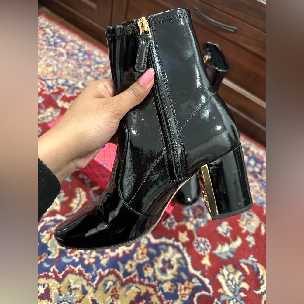 Tory Burch Gigi Patent Leather Booties - Picture 4 of 7